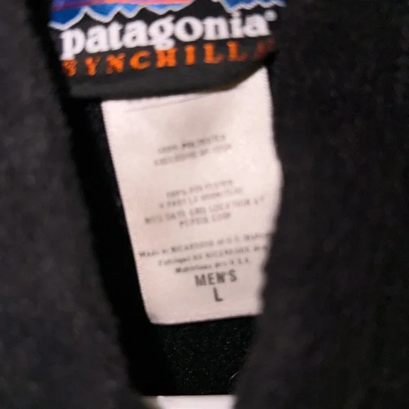 Patagonia Black Fleece Zip Vest - Picture 2 of 3
